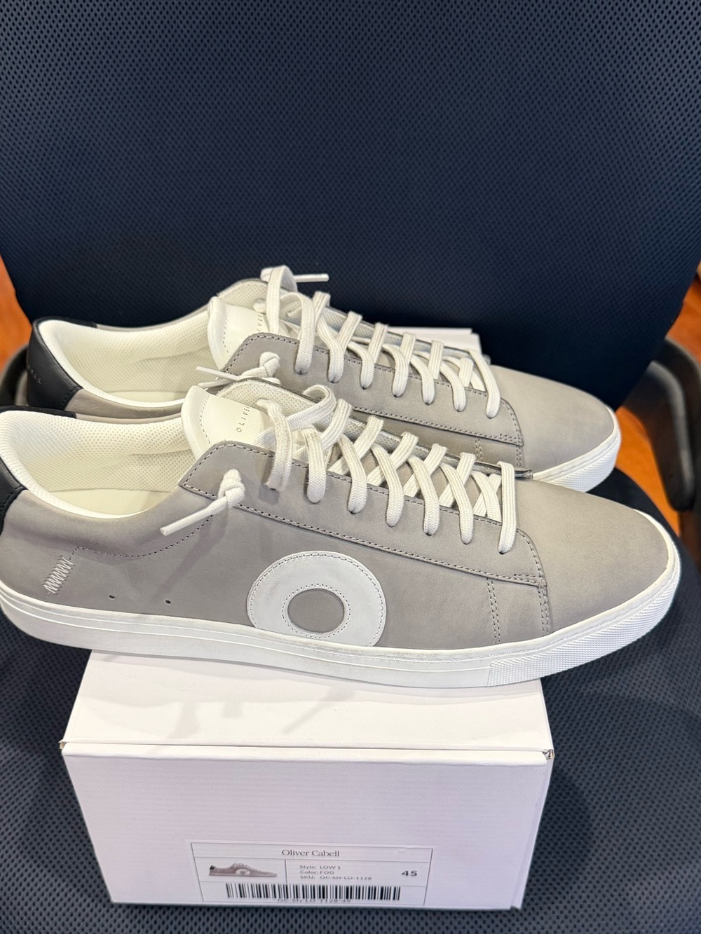 NIB Oliver Cabell Low 1 Fog Leather Sneakers Men's Size 12